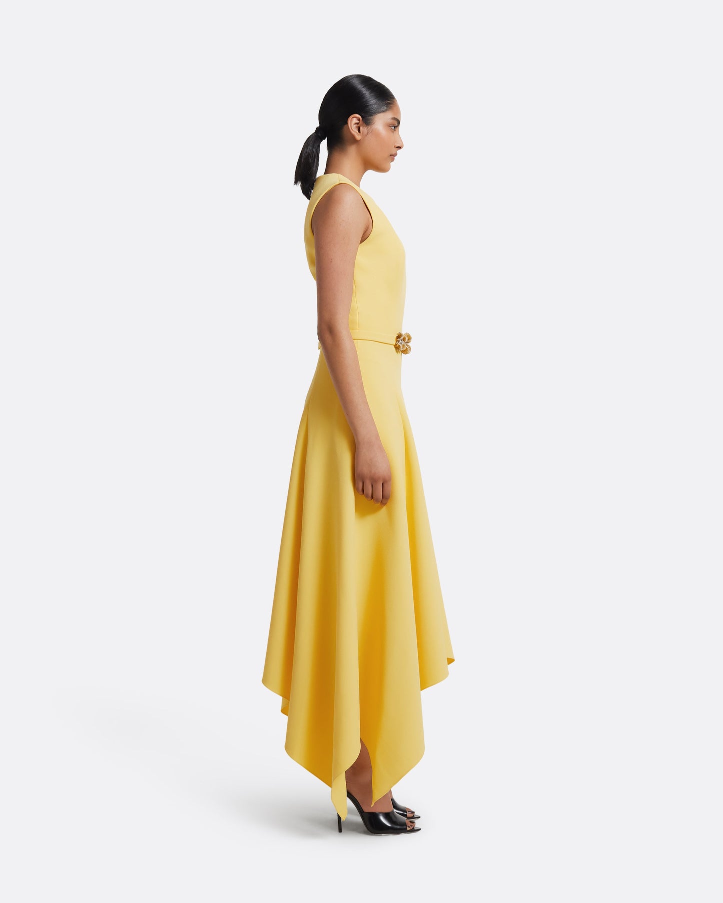 Okimi Dress in Aspen Gold with Aspen Gold