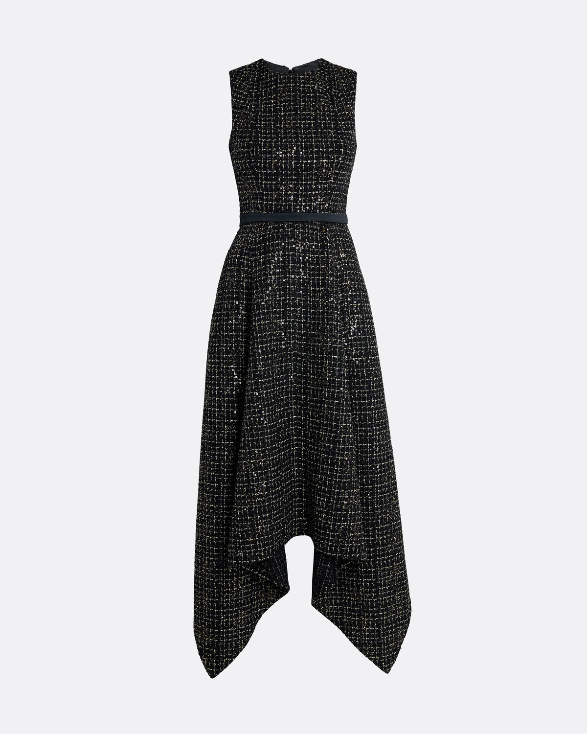 Okimi Dress in Black & Gold