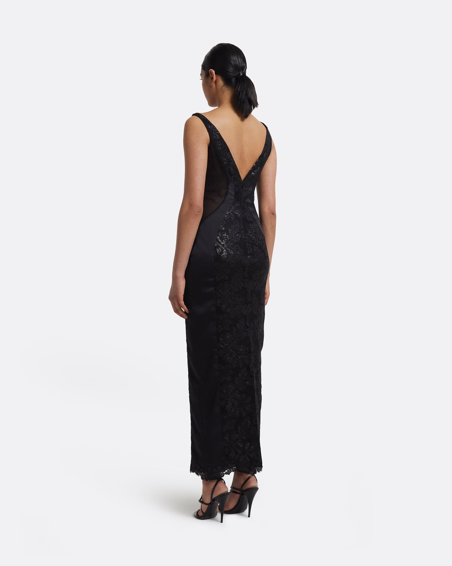 Kaya Midi Dress in Black