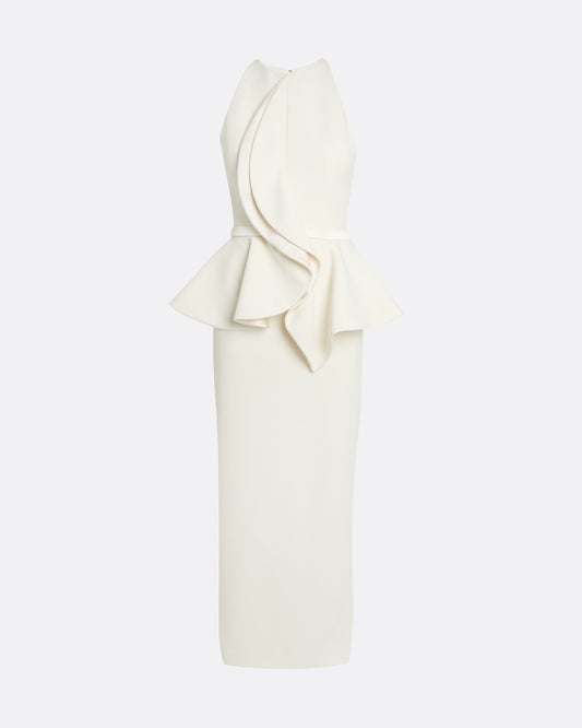 Riya Midi Dress in Ivory