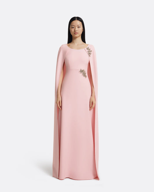 Yuna Long Dress in Sea Glass with Silver
