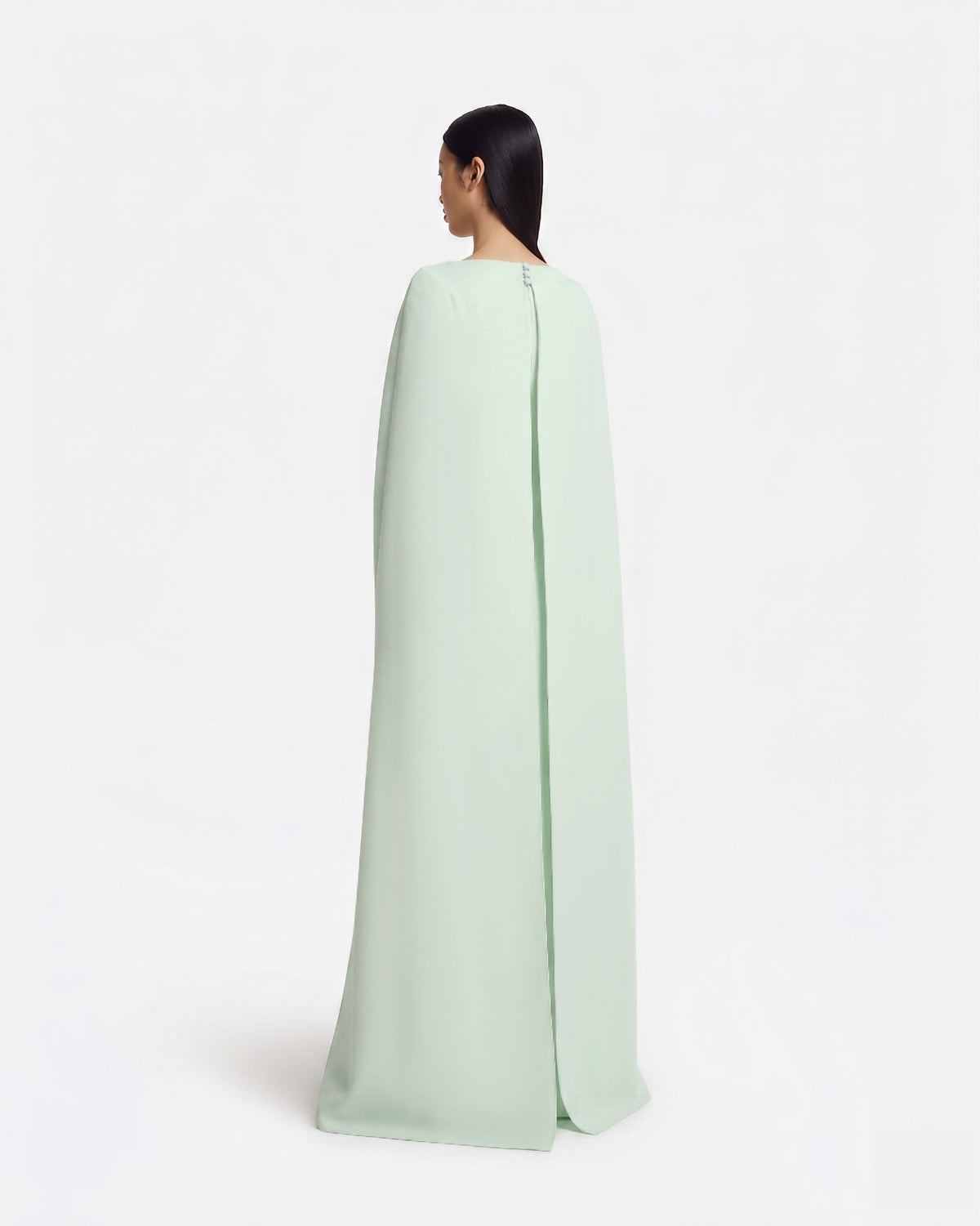 Yuna Long Dress in Sea Glass with Silver