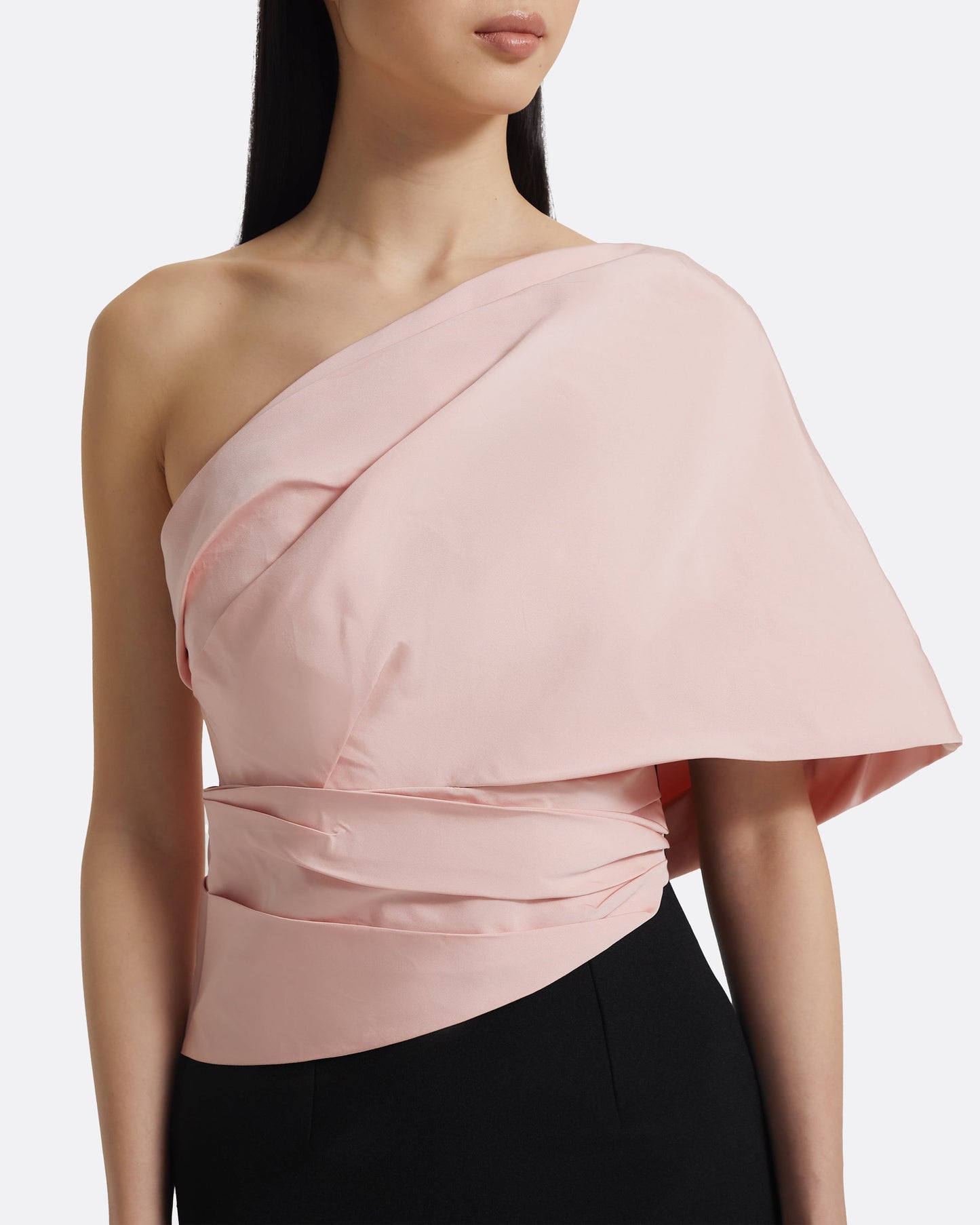 Tokiyo Long Dress in Peony Blush on Black