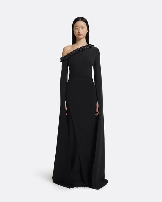 Rinna Long Dress in Black