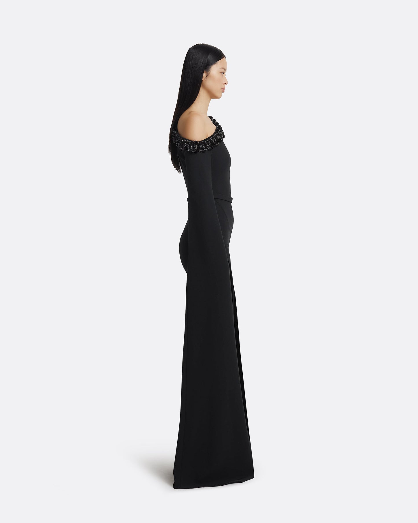 Rinna Long Dress in Black