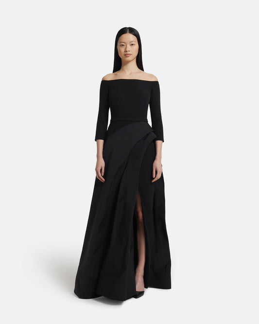 Nila Long Dress in Black