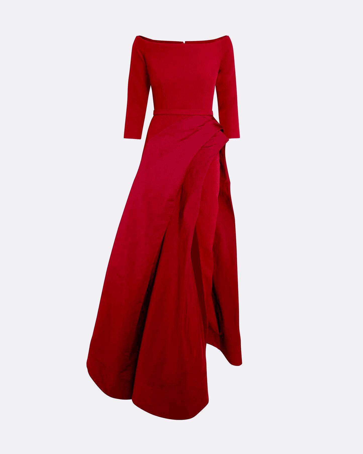 Nila Long Dress in Crimson
