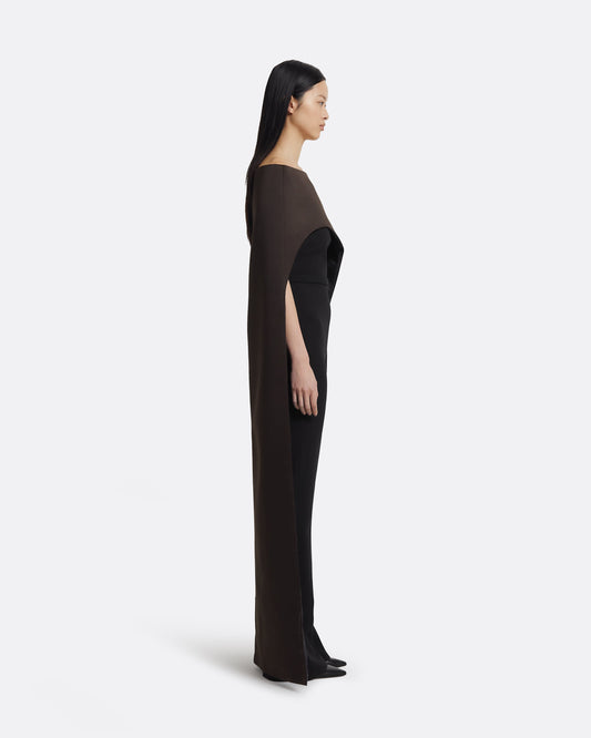 Myrine Jumpsuit & Maddox Harness in Peat Brown