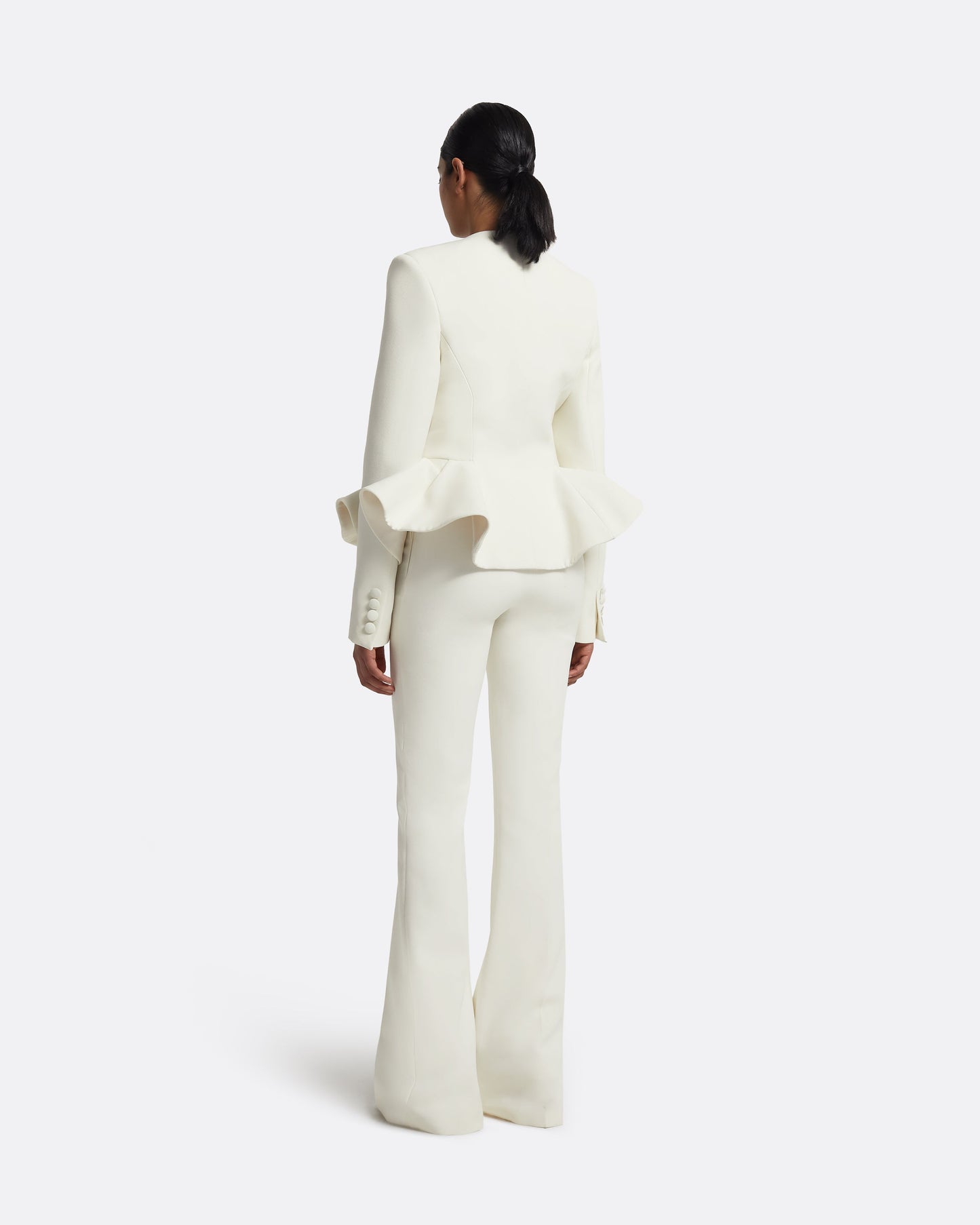 Tomomi Jacket in Ivory with Crystal