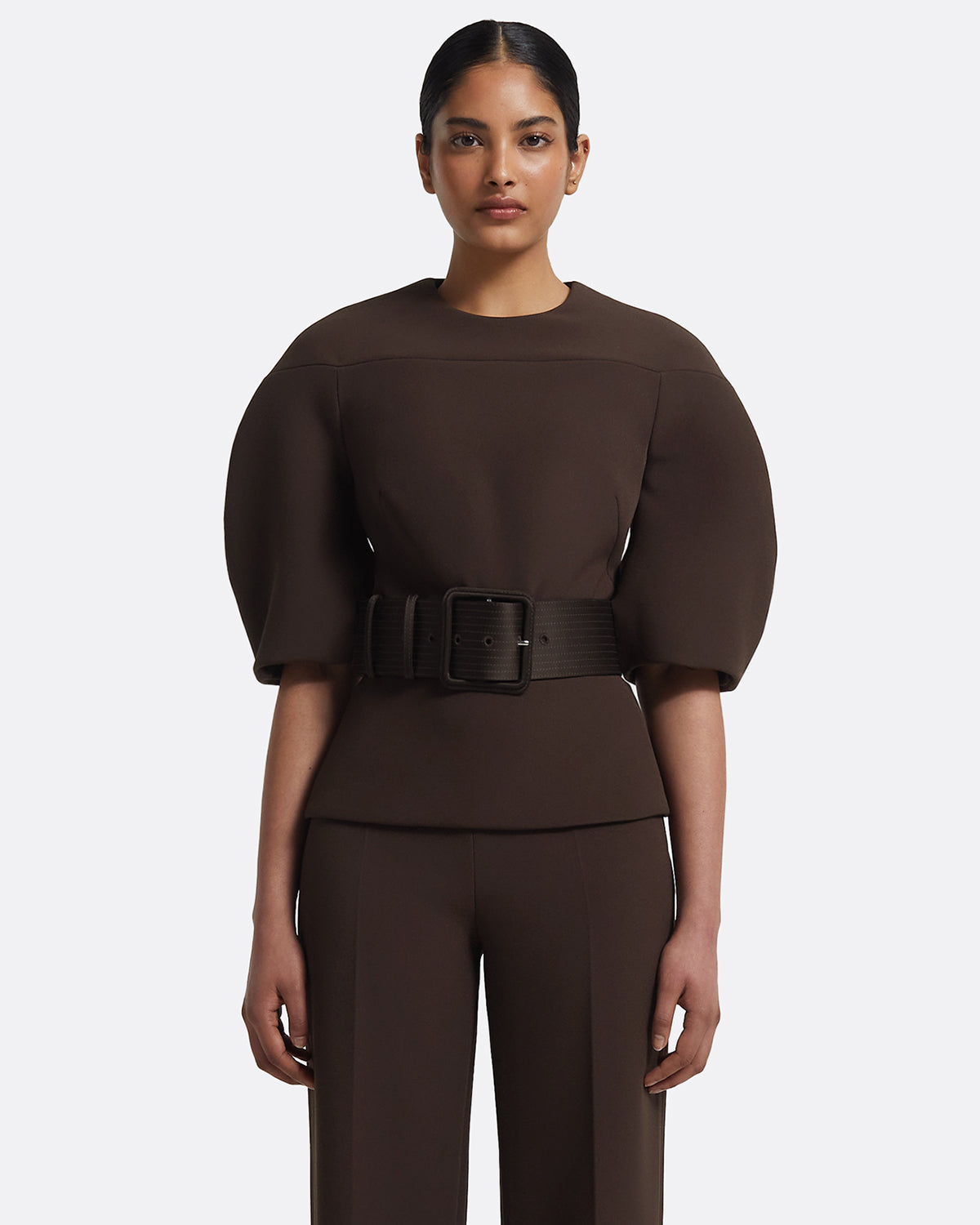 Kimari Top in Peat Brown