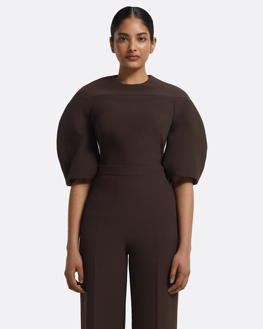 Kimari Top in Peat Brown