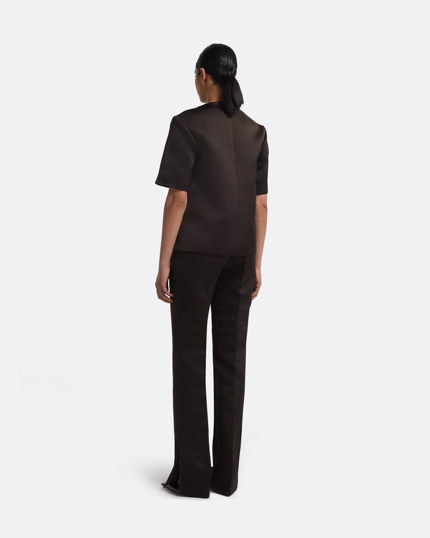 Sayuri Top in Peat Brown