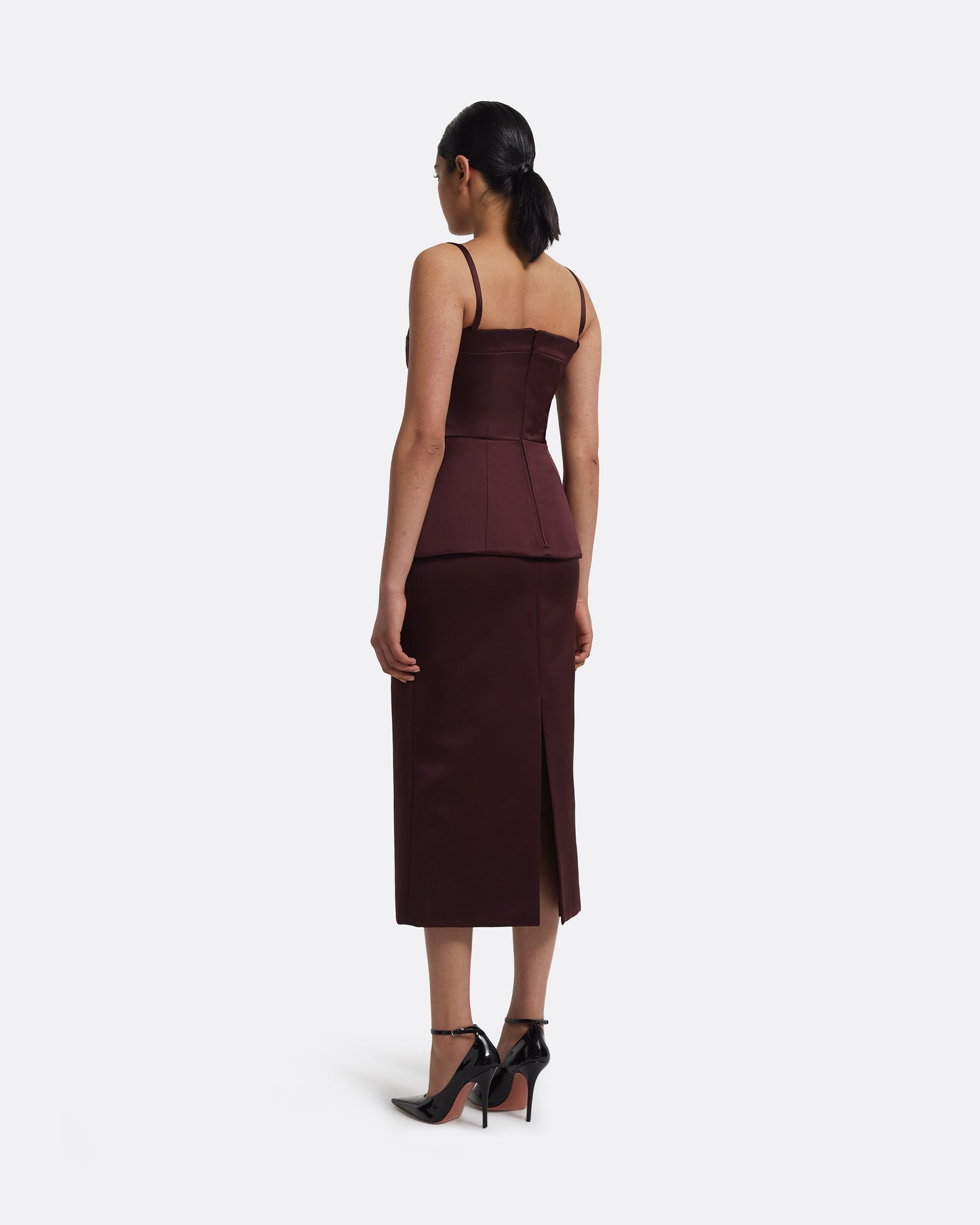 Grainee Skirt in Wine