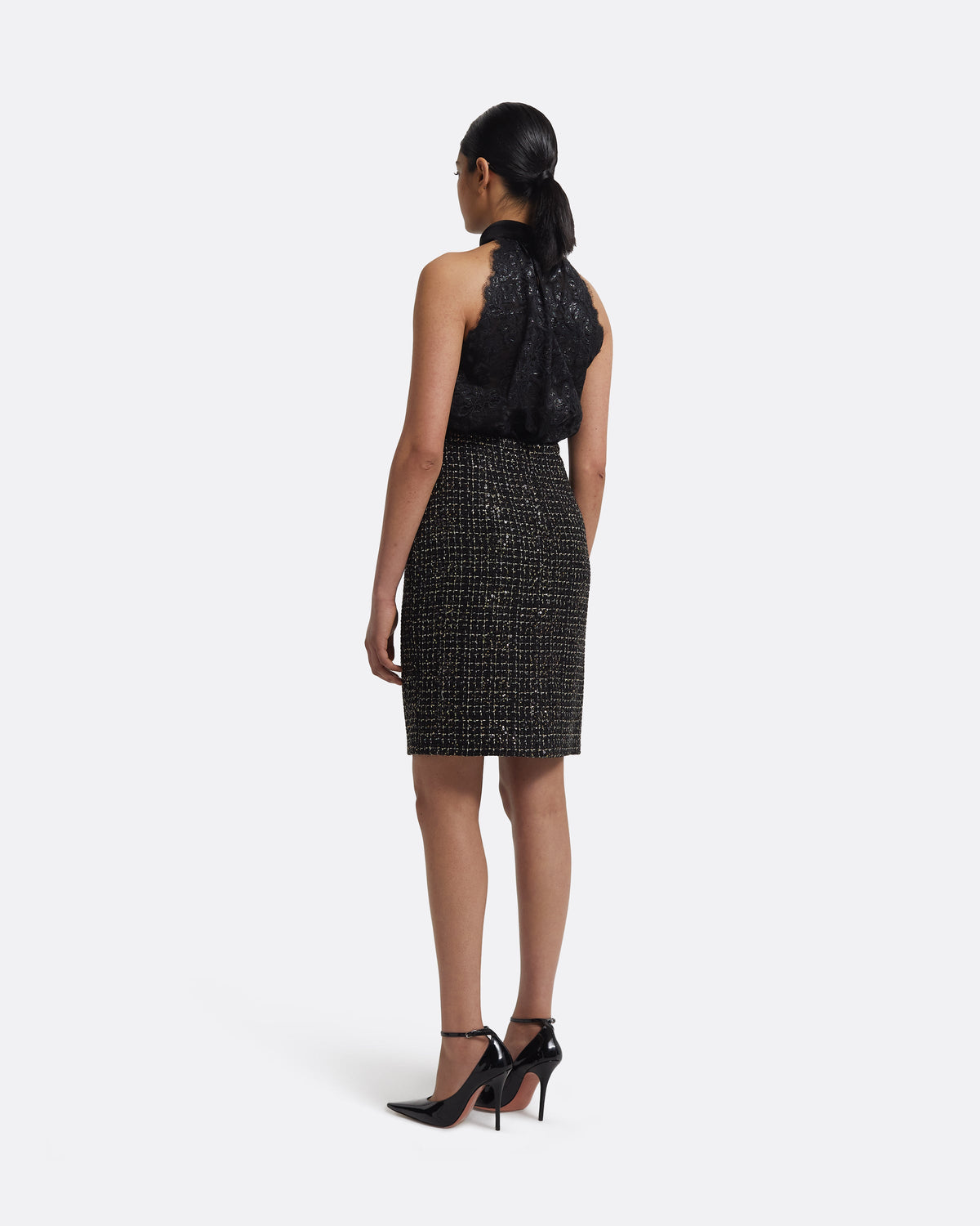 Ayaka Skirt in Black & Gold