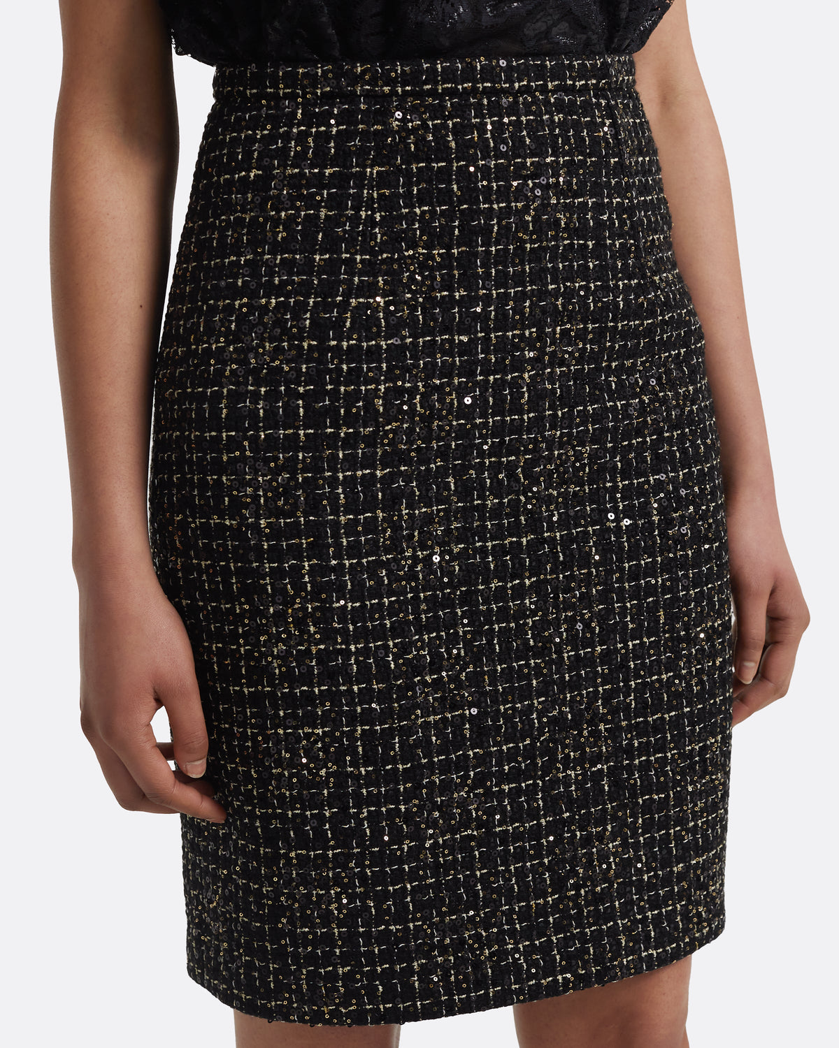 Ayaka Skirt in Black & Gold