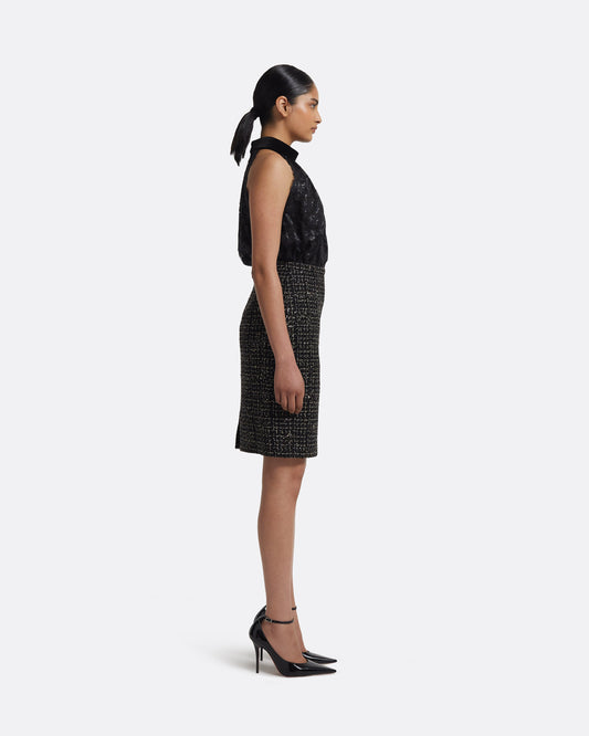 Ayaka Skirt in Black & Gold