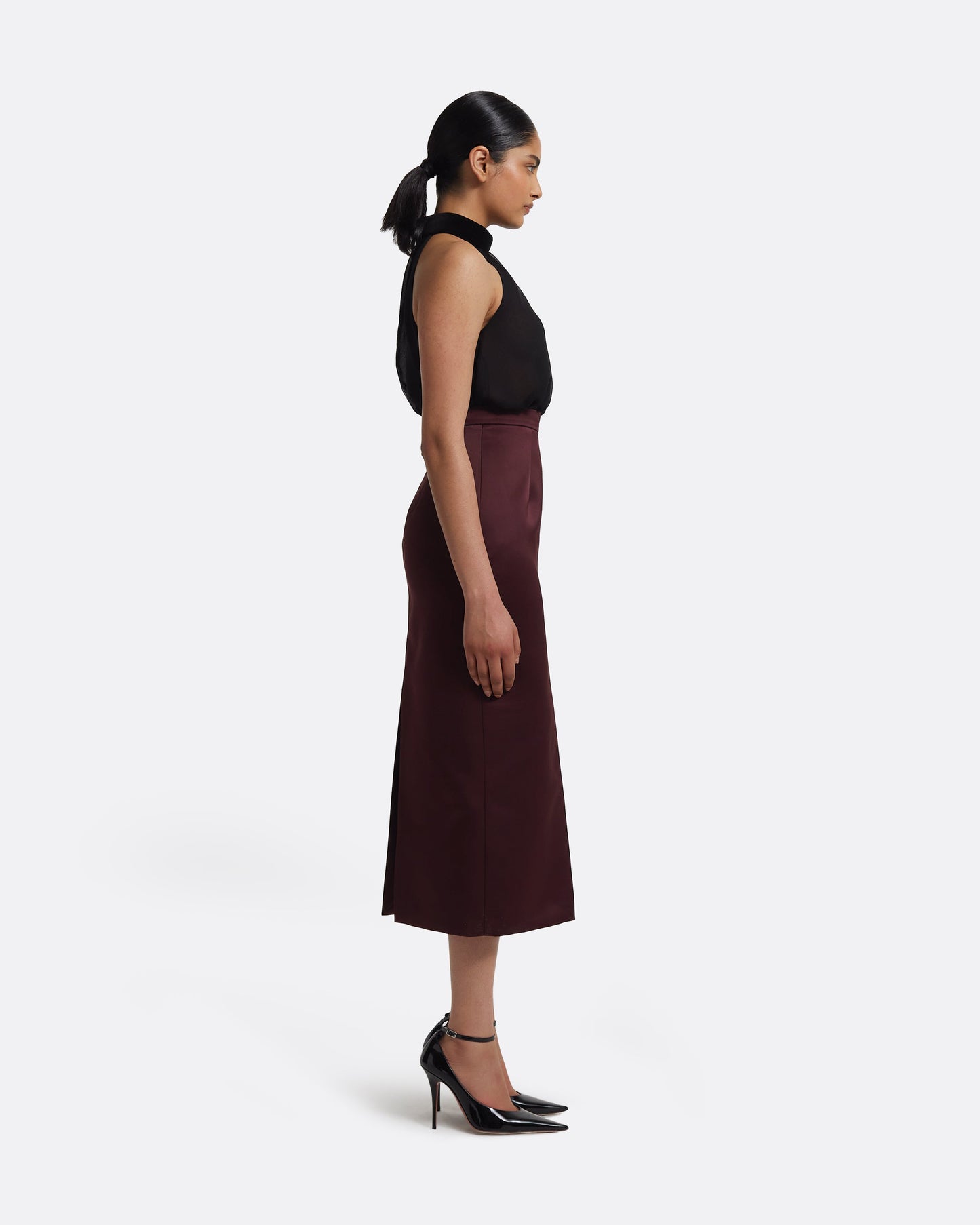 Grainee Skirt in Wine