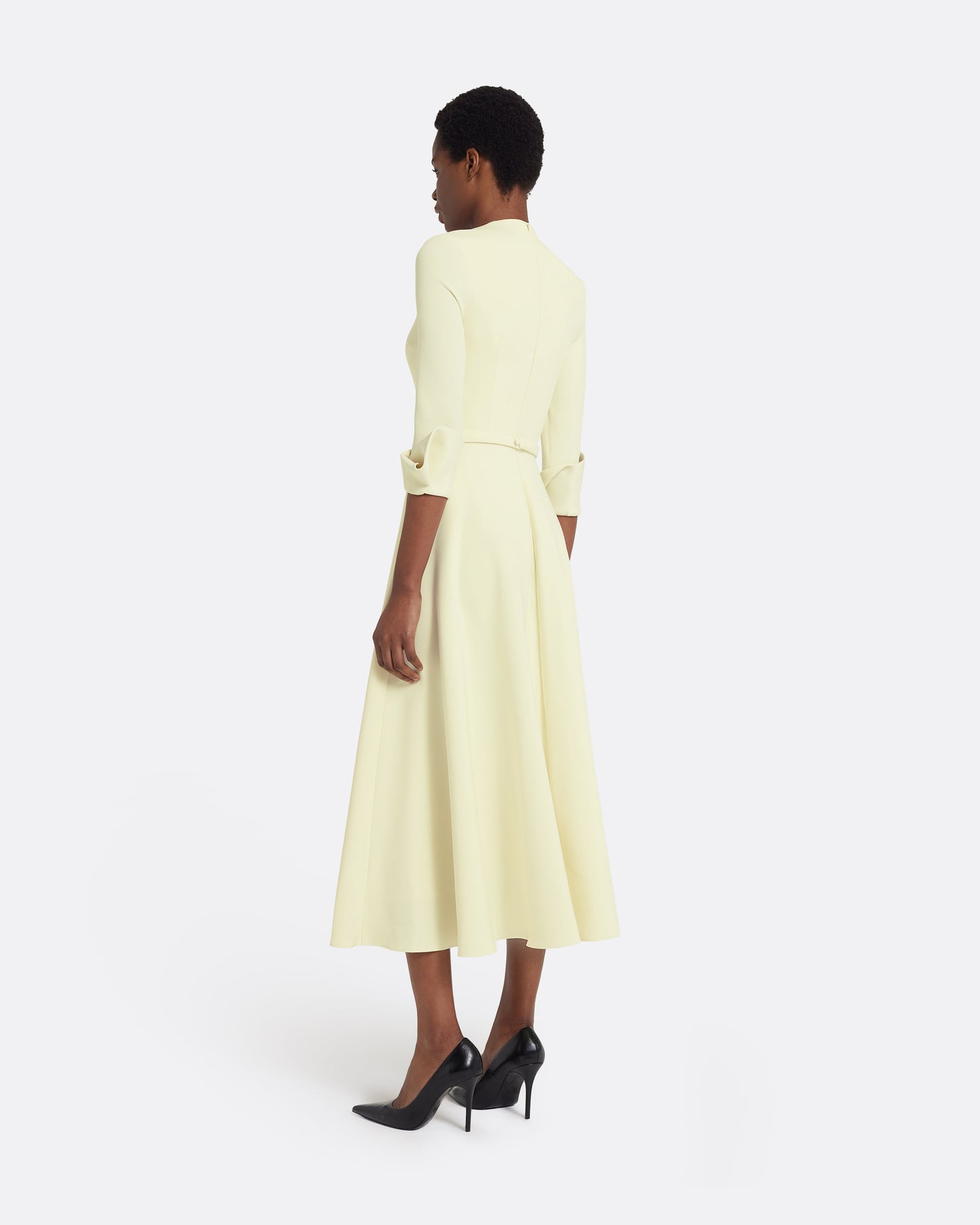 Ellis Midi Dress in Buttermilk