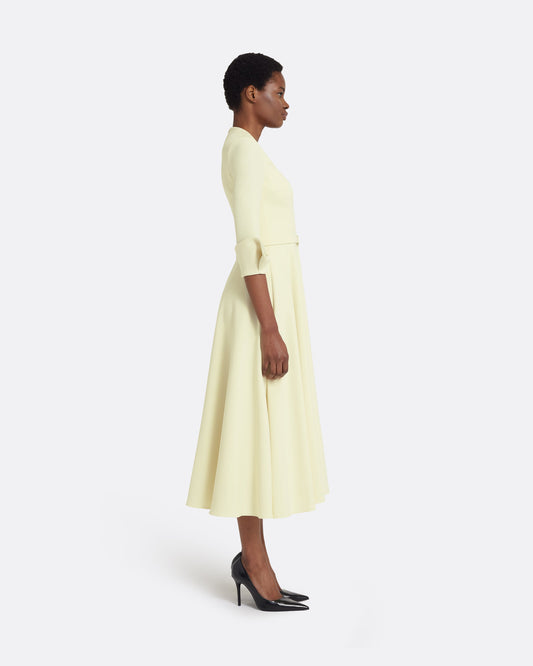 Ellis Midi Dress in Buttermilk