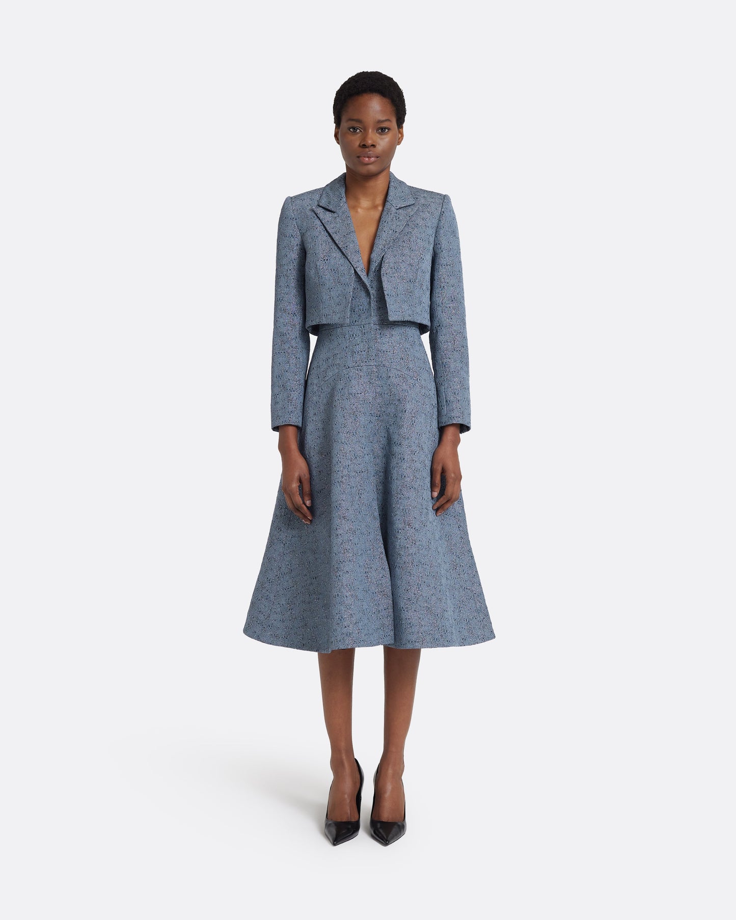 Sabia Jacket in Denim Jacquard