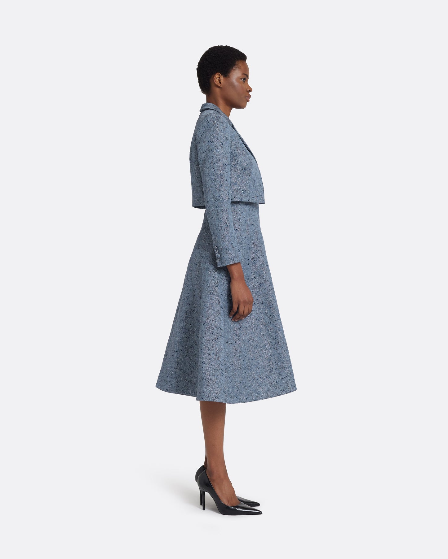 Sabia Jacket in Denim Jacquard