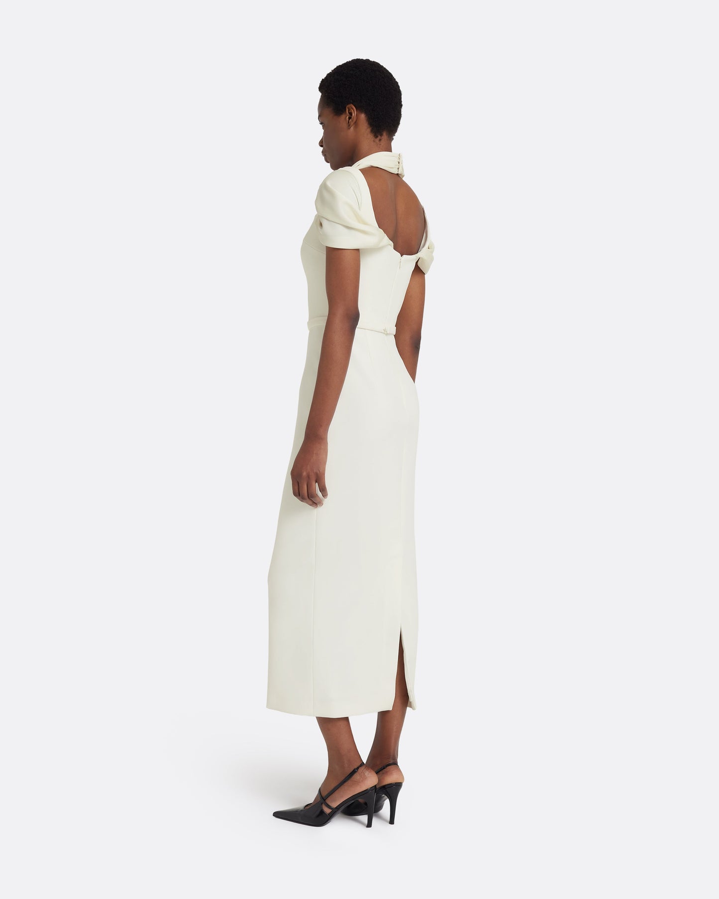 Ifara Midi Dress in Ivory