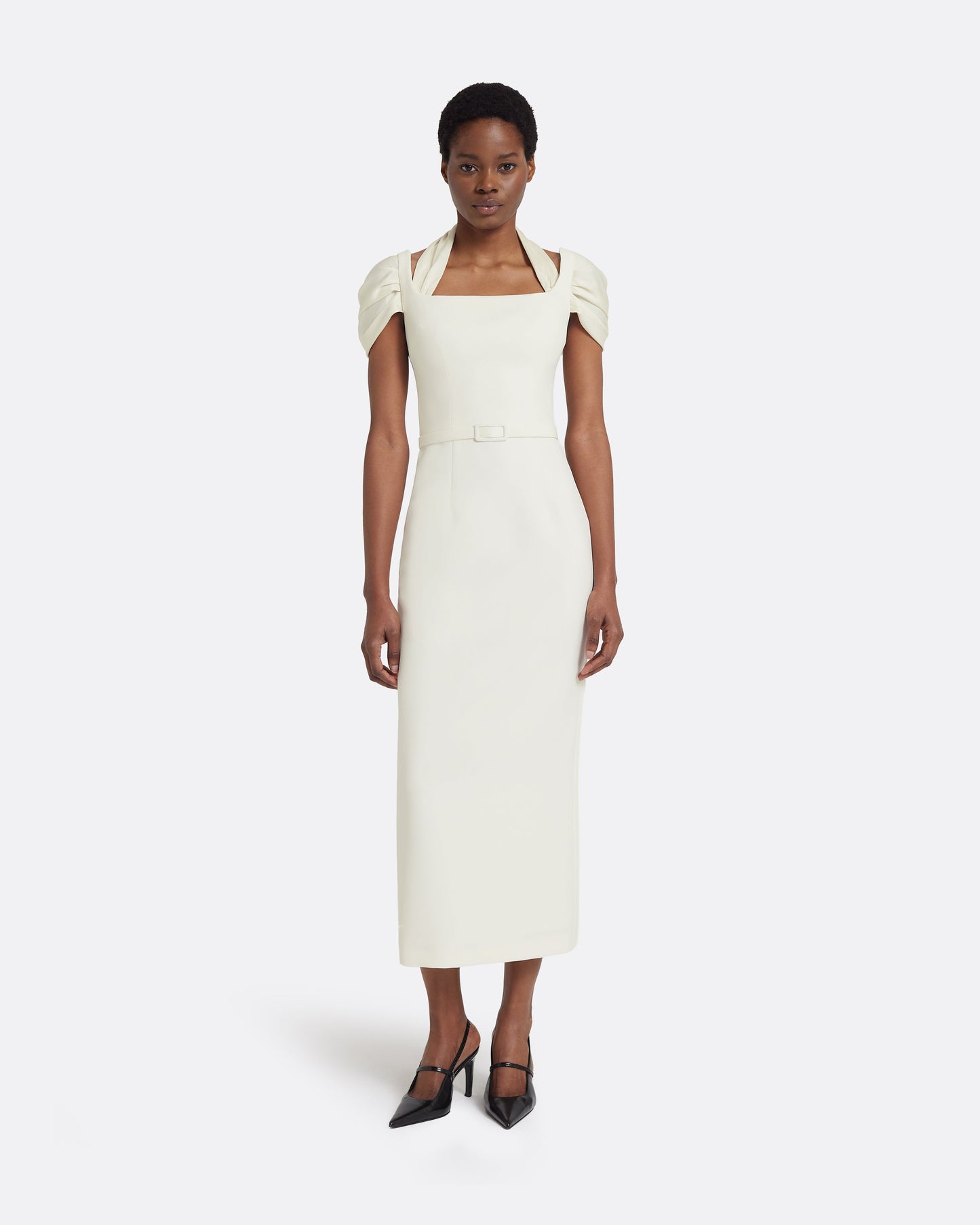 Ifara Midi Dress in Ivory