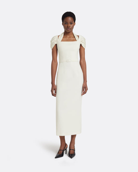 Ifara Midi Dress in Ivory