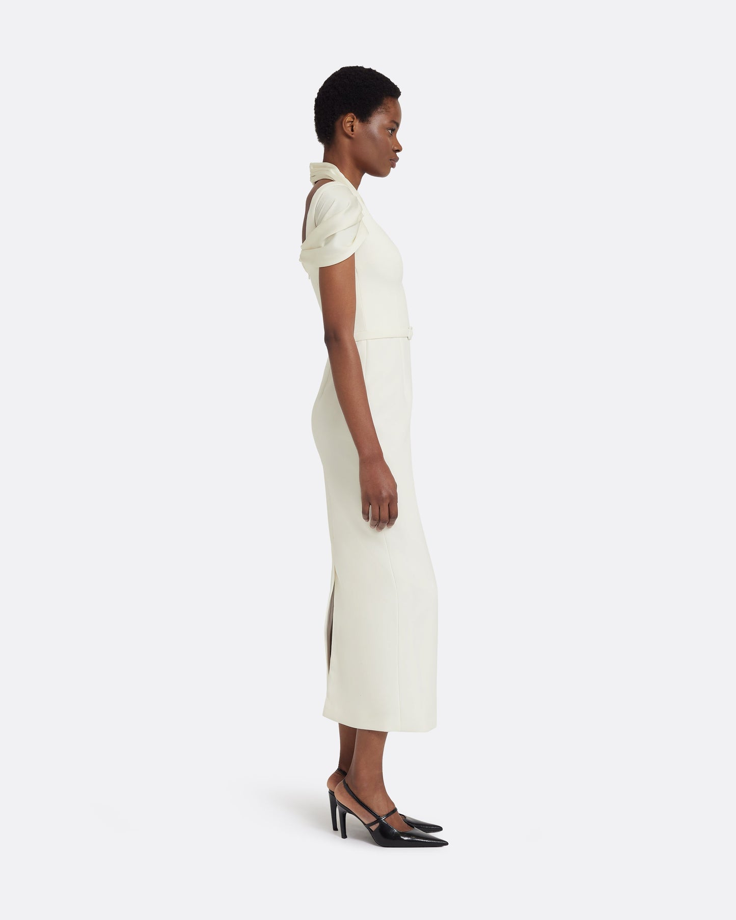 Ifara Midi Dress in Ivory