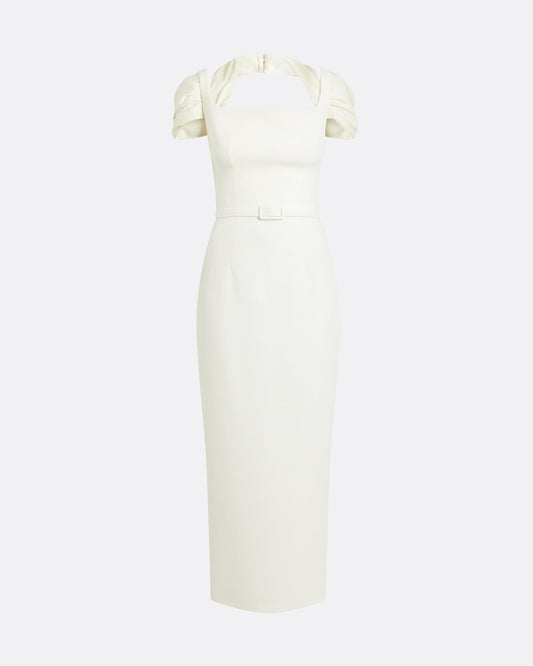 Ifara Midi Dress in Ivory