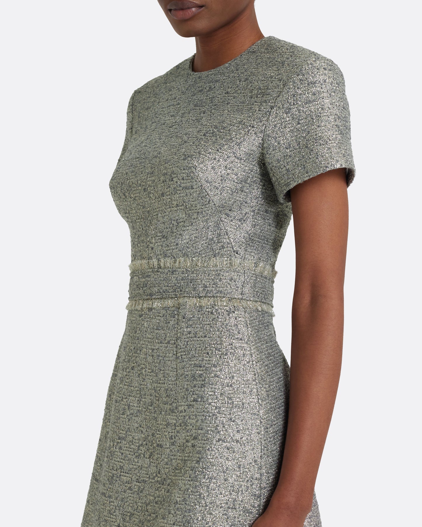 Abilene Short Dress in Silvery Grey
