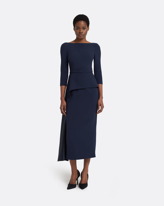 Estelle midi Dress in Maritime Blue