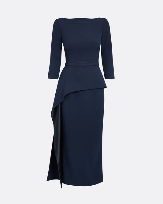 Estelle midi Dress in Maritime Blue