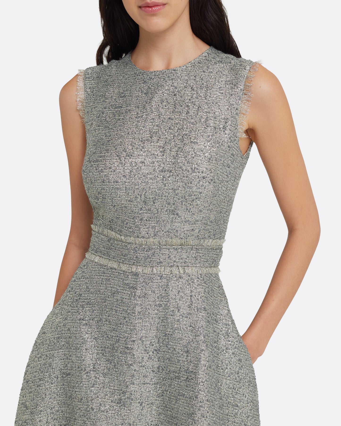 Ornette Midi Dress in Silvery Grey