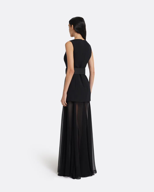 Minna Long Dress in Black