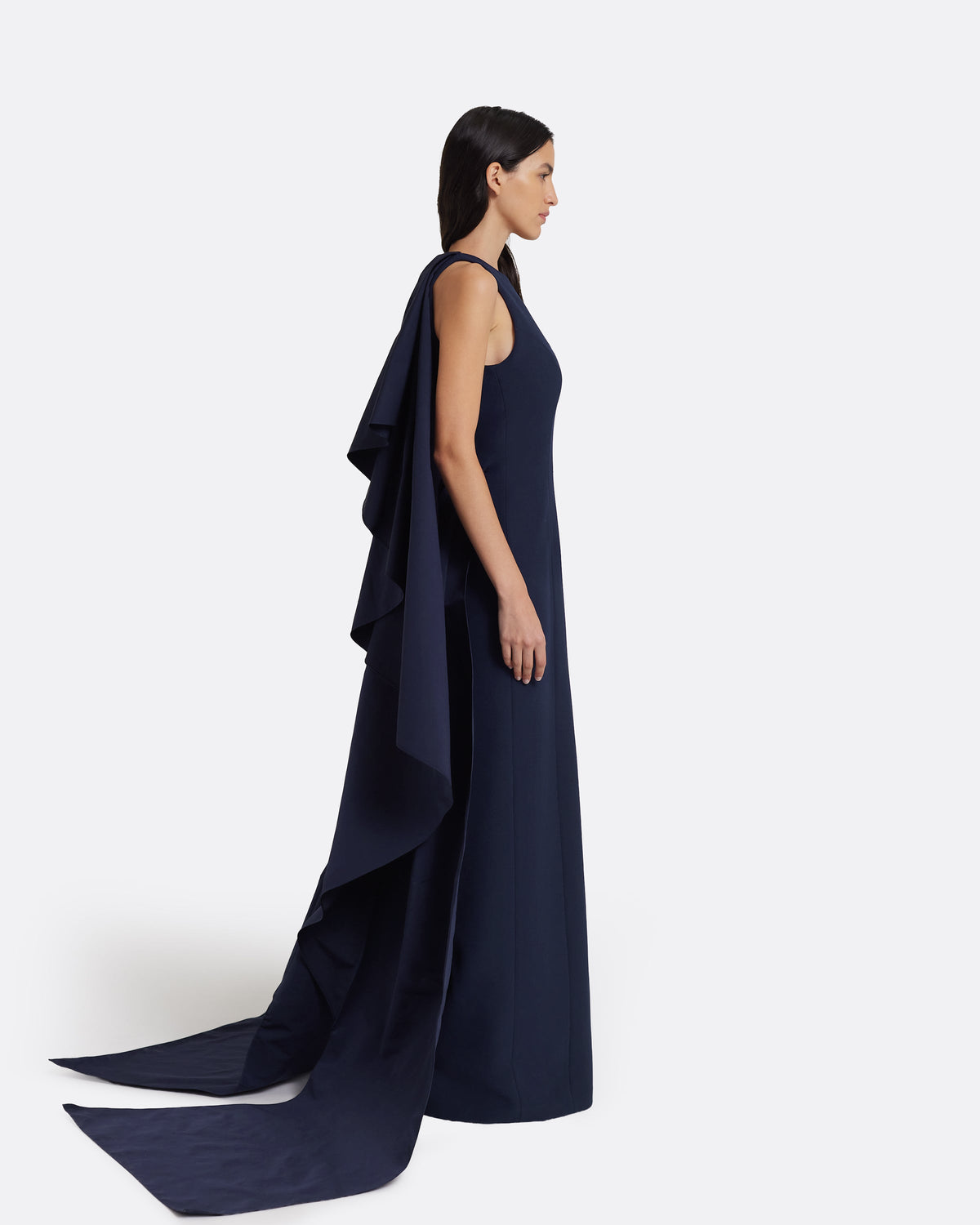 Selena Long Dress in Maritime Blue