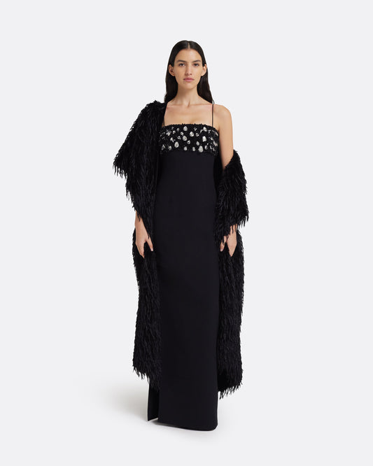 Nyra Long Dress in Black