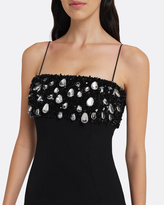 Nyra Long Dress in Black