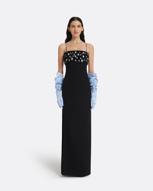 Nyra Long Dress in Black