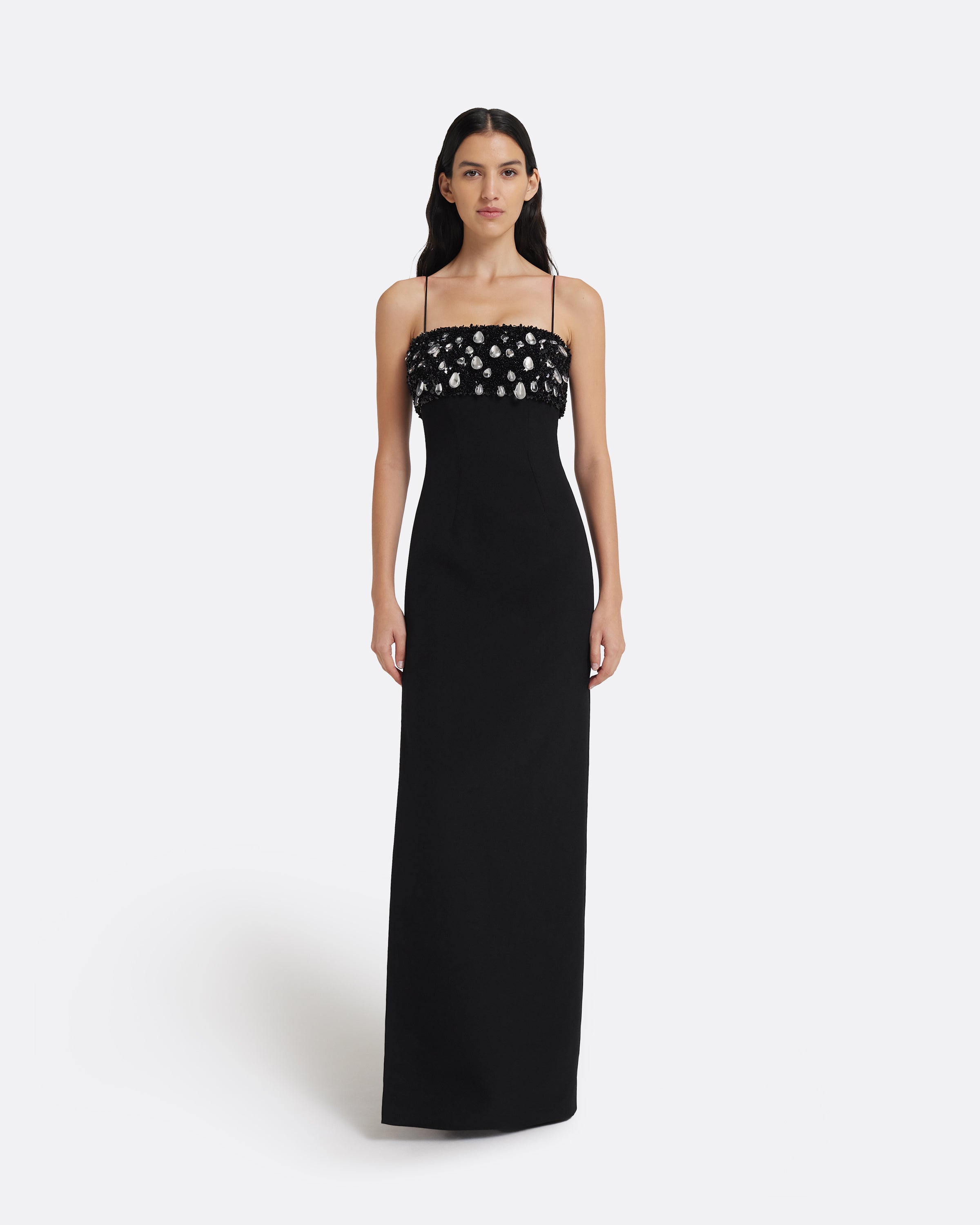 Nyra Long Dress in Black