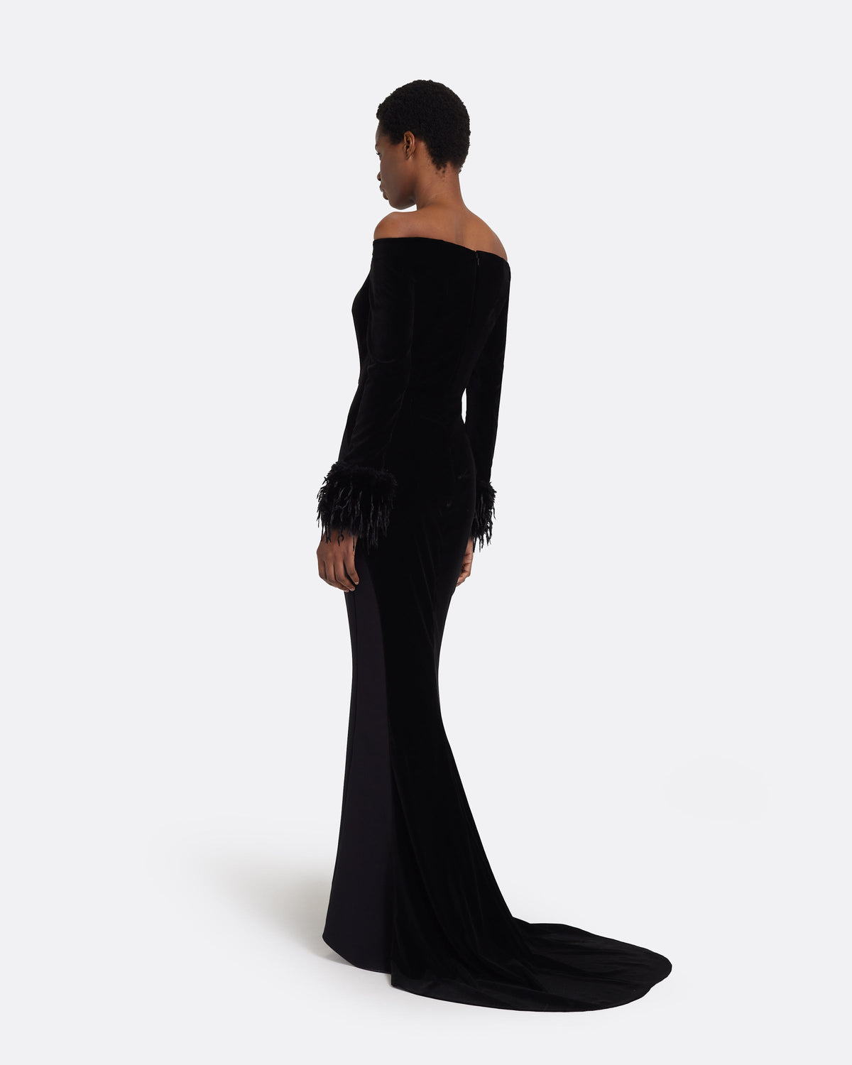 Fiora Long Dress in Black