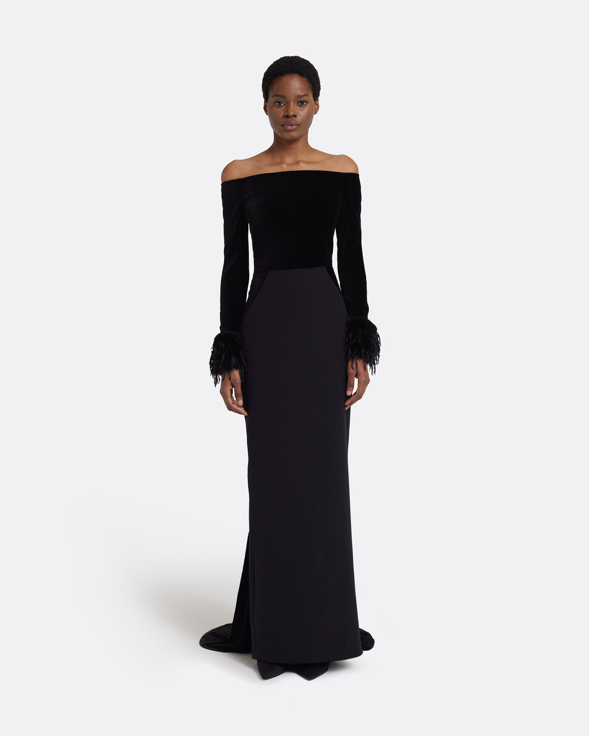 Fiora Long Dress in Black