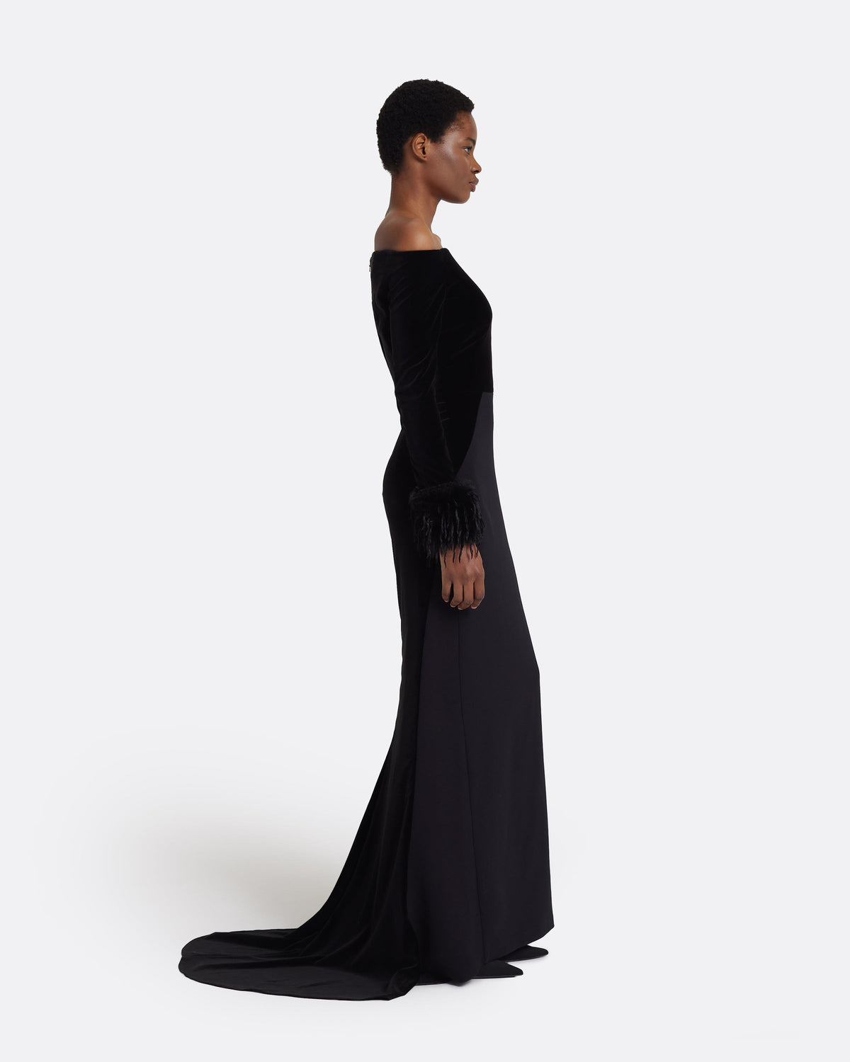 Fiora Long Dress in Black