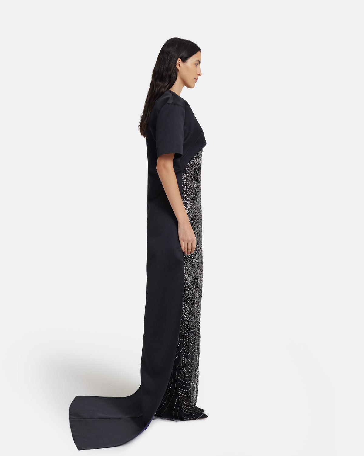 Rionaise Long Dress in Black