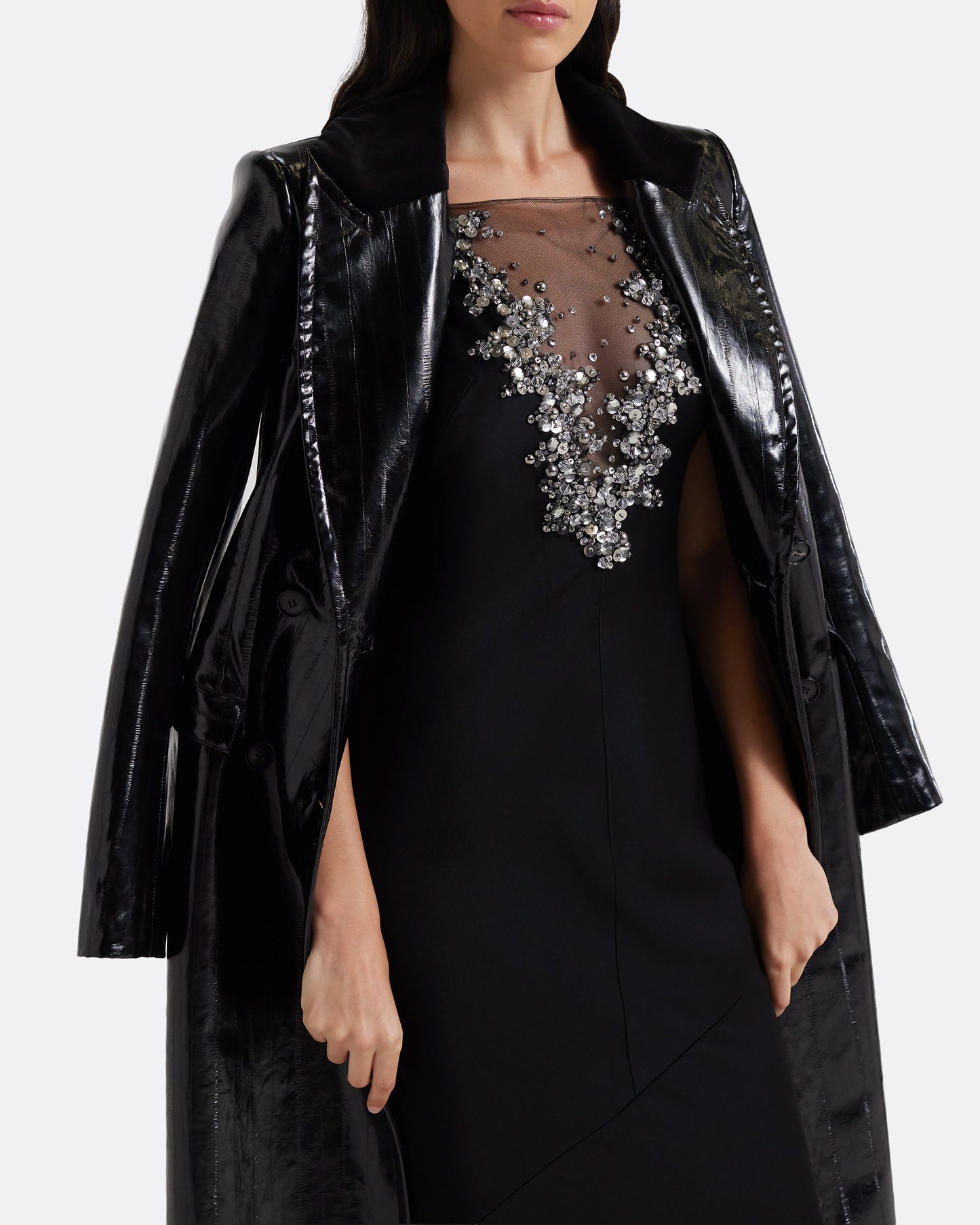 Alain Coat in Black