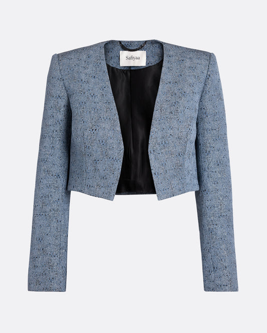 Sabia Jacket in Denim Jacquard