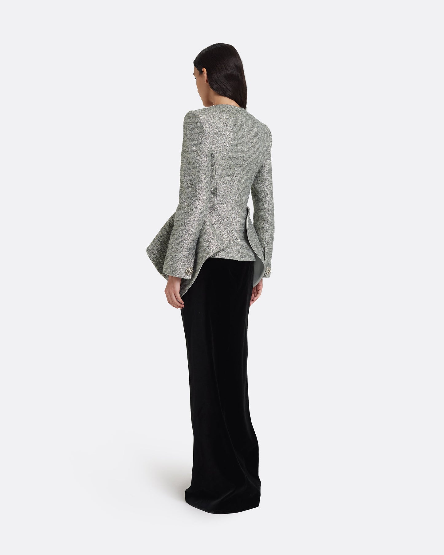 Perla Jacket in Silvery Grey