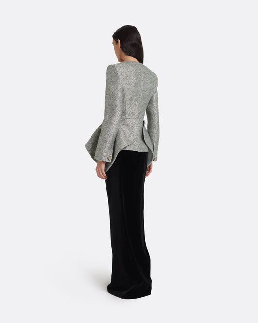 Perla Jacket in Silvery Grey