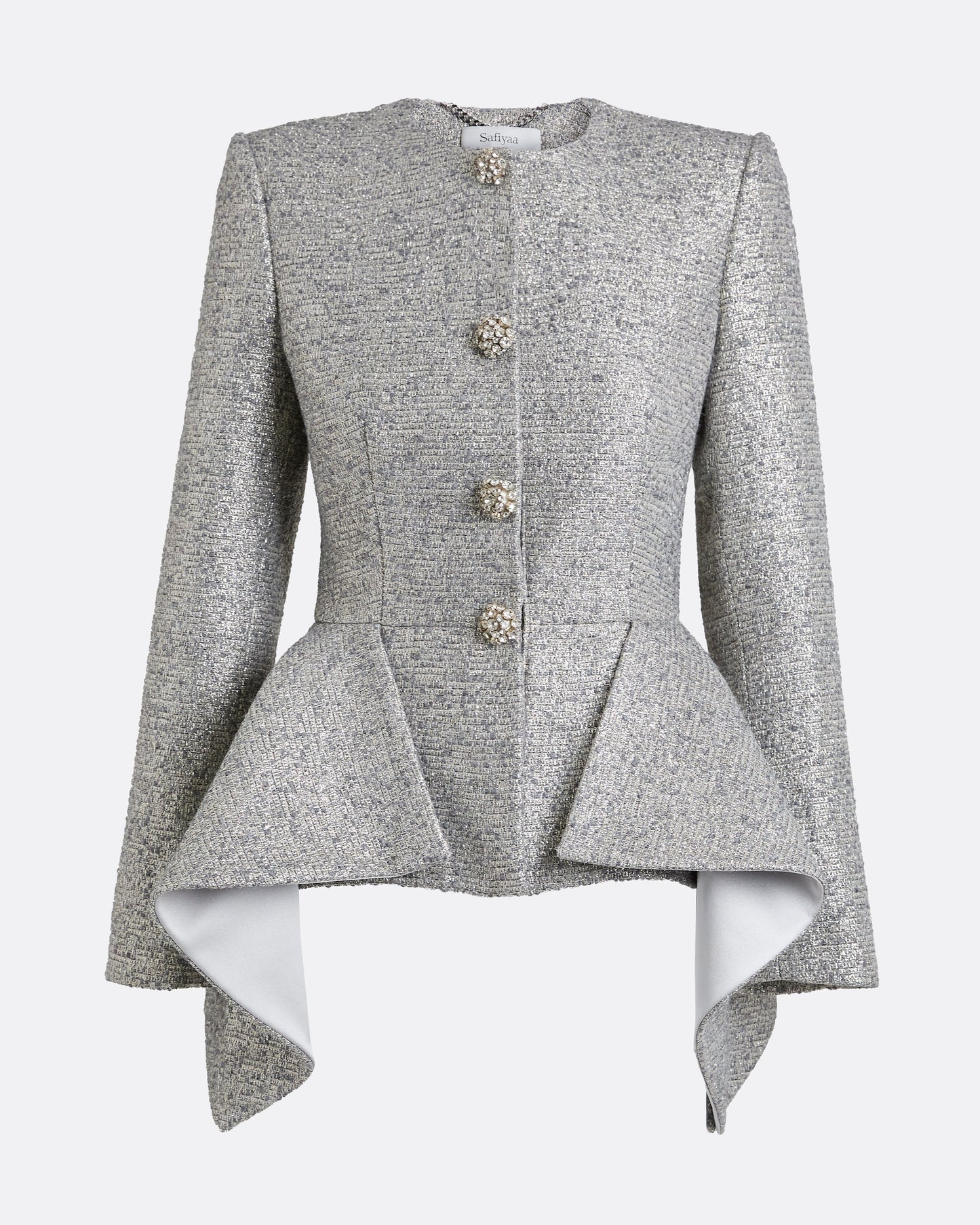 Perla Jacket in Silvery Grey