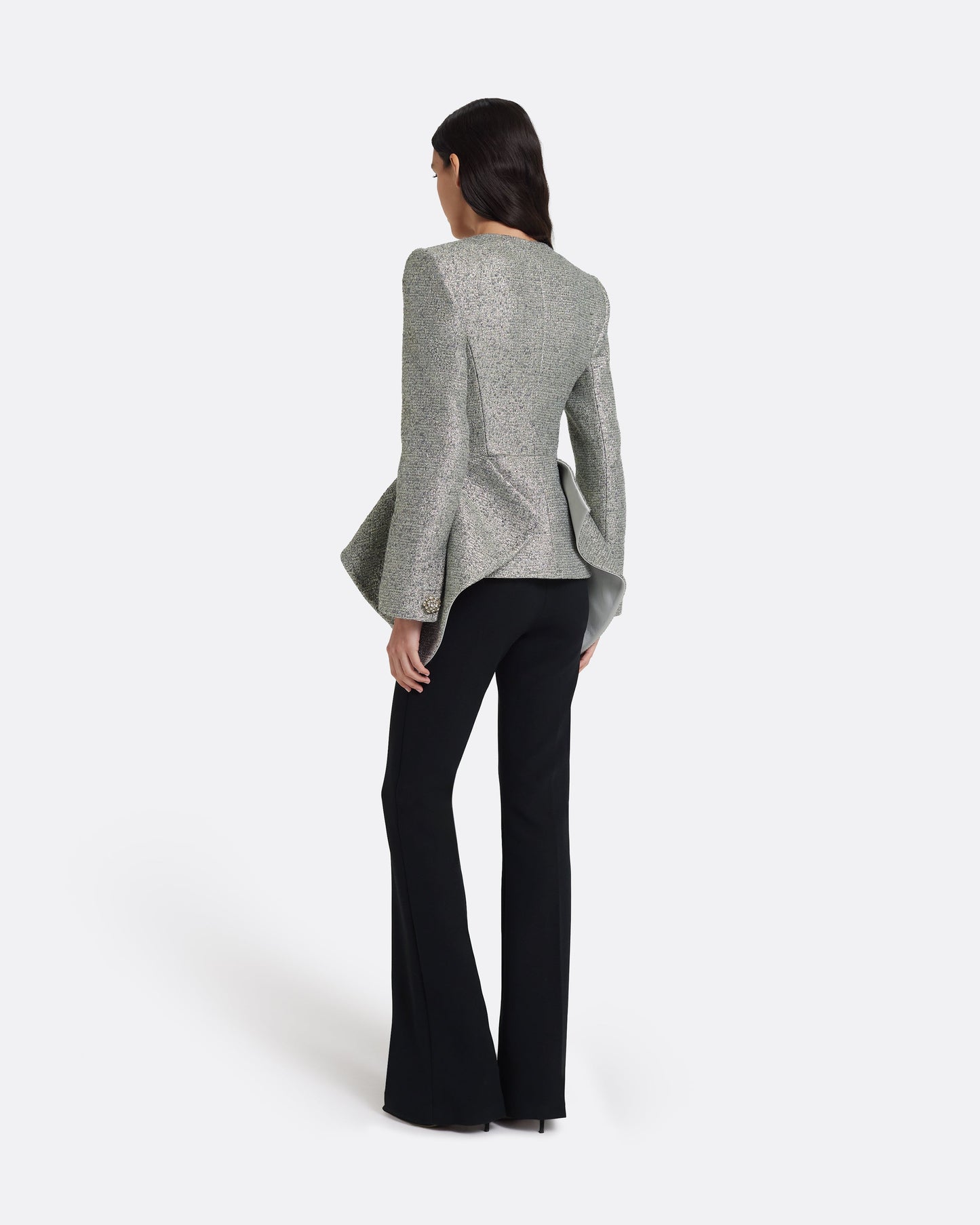 Perla Jacket in Silvery Grey